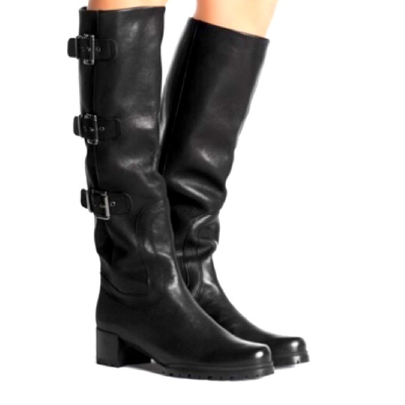 Black Stuart Weitzman Cinch Boot - Picture 1 of 6